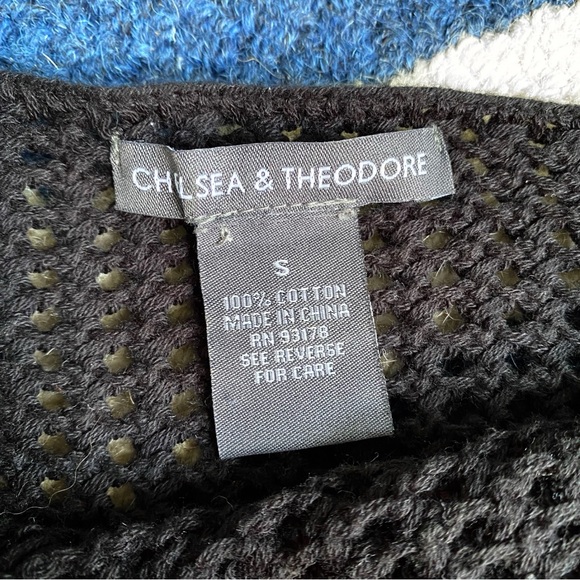 🖤 CHELSEA & THEODORE BLACK KNIT CLASSIC SUMMER TANK TOP! - Picture 9 of 9